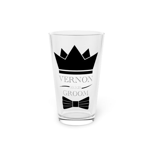 Groom’s Pint Glass, 16oz