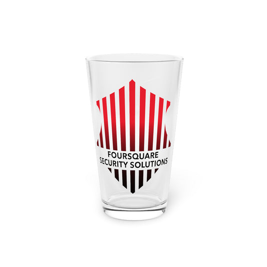 Foursquare Pint Glass, 16oz