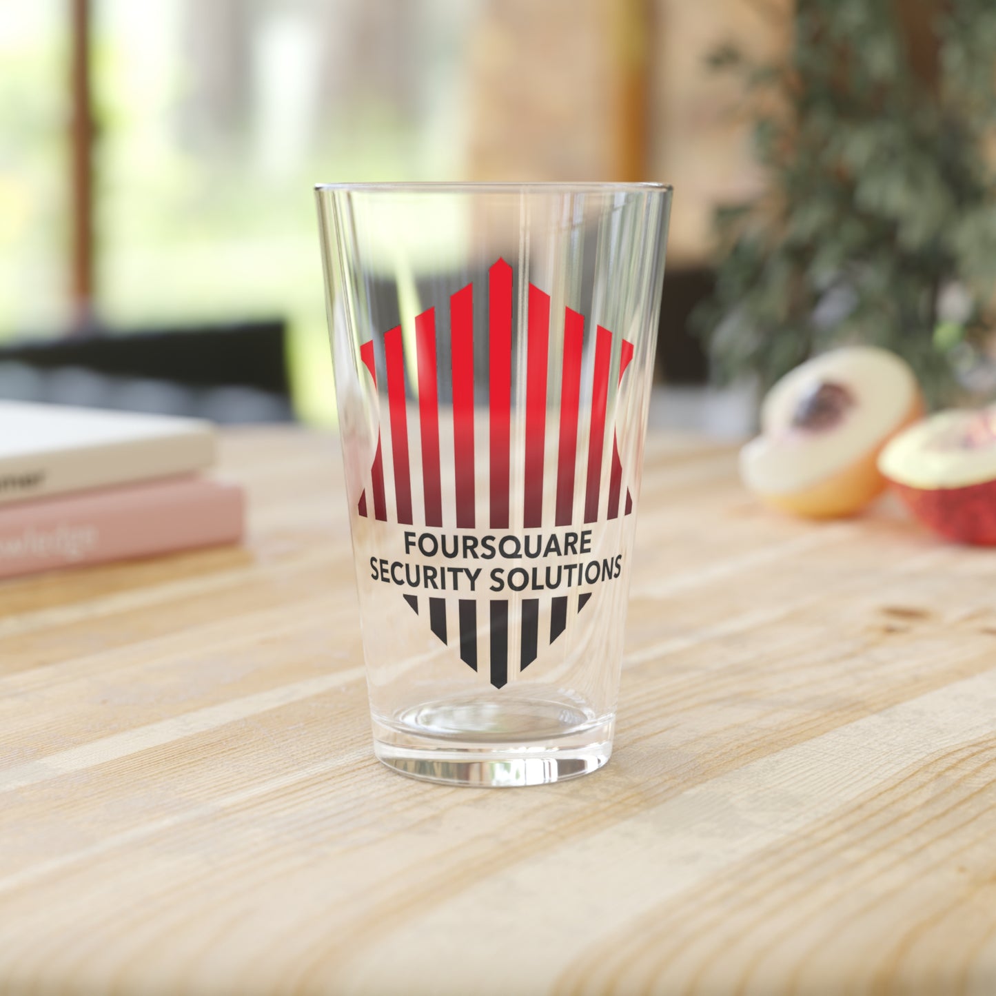 Foursquare Pint Glass, 16oz